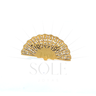 Broche Abanico Mini Dorado