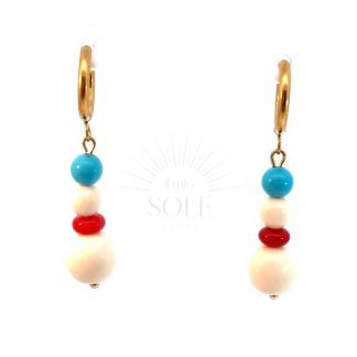 Pendientes Perla Cuádruple Tricolor II