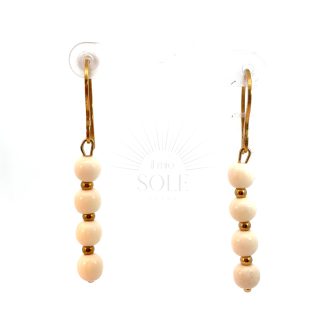 Pendientes Perla Cuádruple Blanco