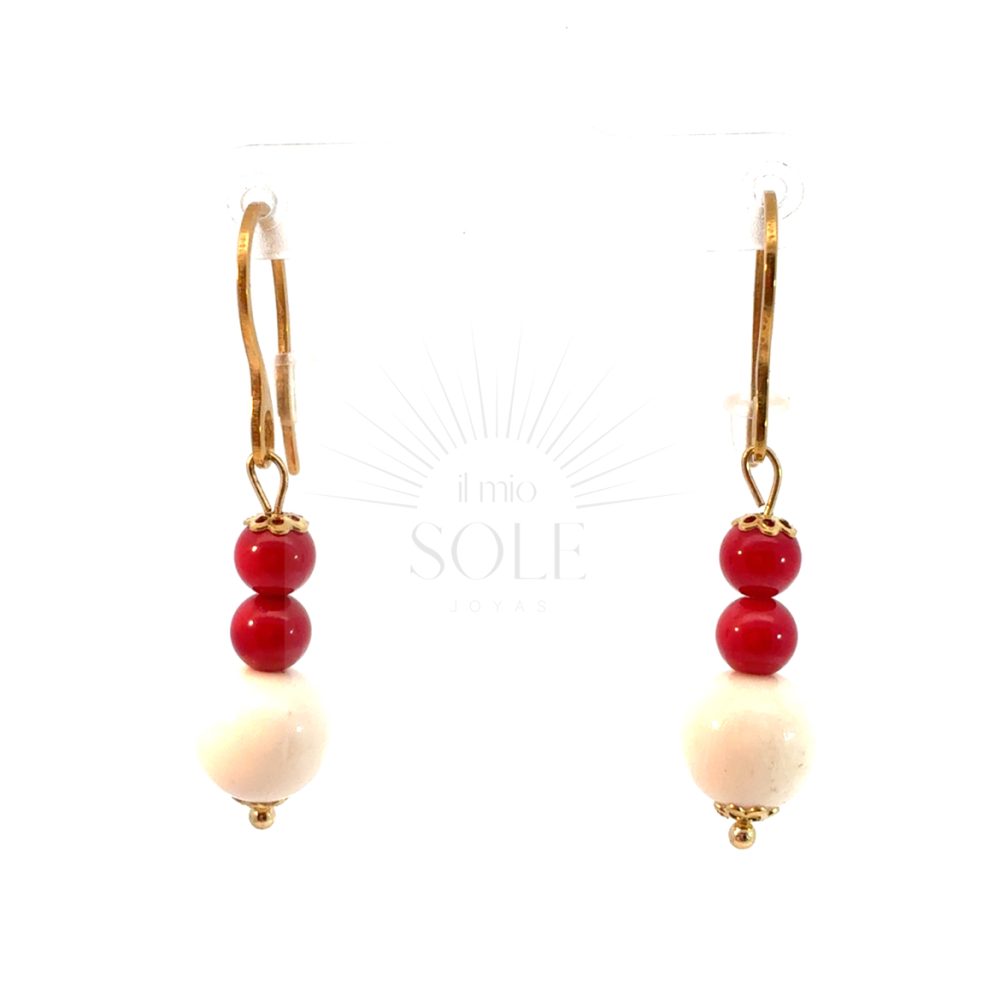Pendientes Perla Triple Bicolor III