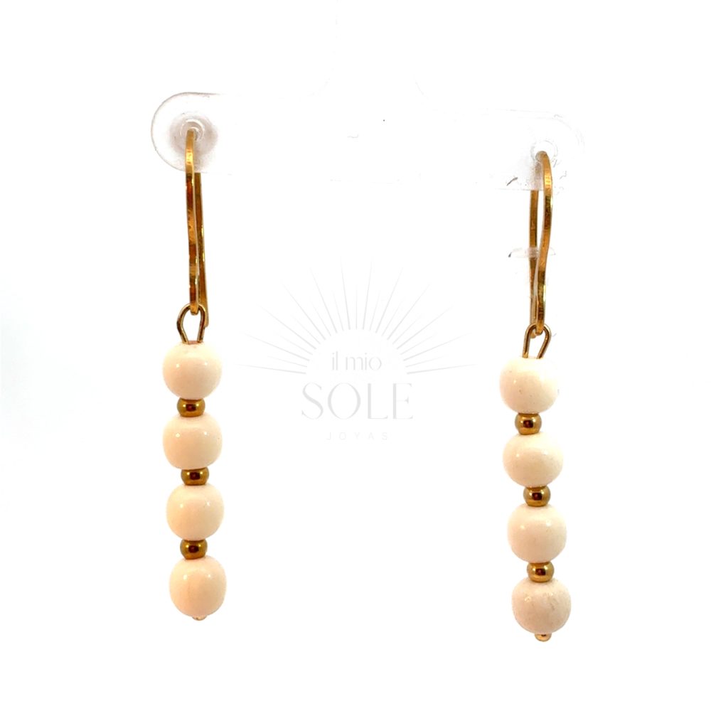 Pendientes Perla Cuádruple Blanco